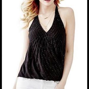Guess Embellished Halter Top